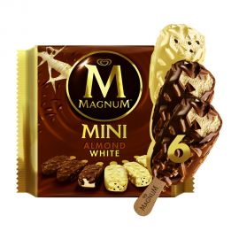 Magnum Ice Cream Mini White Almond 345mL