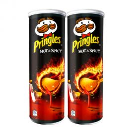 Pringles Hot & Spicy 2x165gm 15%Off