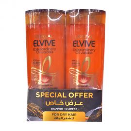 Elvive Oil Shampoo Dry Hair 2x400mL 33% Off