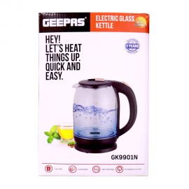 Geepas Glass Kettle 1.7Ltr #GK9901