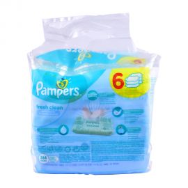 Pampers Baby Wipes Fresh 4+2 Free