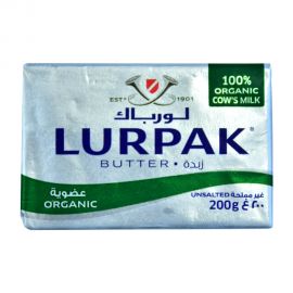 Lurpak Organic Butter Unsalted 200gm