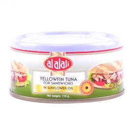 Al Alali Yellowfin Tuna Sandwich in Sunflower Oil 170gm
