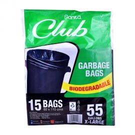 Sanita - Trash Bags Biodegradable 20 Gallons 15 Bags