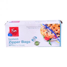 Fun Zipper Bags 17x17.5cm 50 Pc