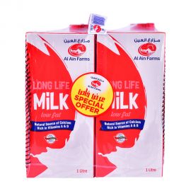 Al Ain Milk Ll Low Fat 4x1Ltr