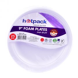 Hotpack-Round Foam Plate 9" 25pcs