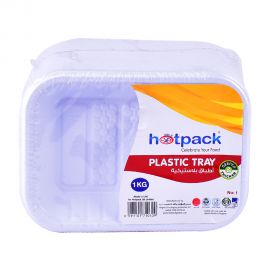Hotpack-Plastic Rectangular Tray No.1-1kg