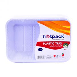 Hotpack-Plastic Rectangular.Tray No.3-1kg