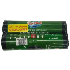 Sparkle Oxo Garbage Bag Rolls 2*90x110CM 10's