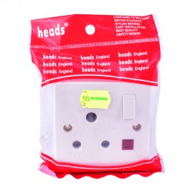 Heads socket 15amp with neon Heads A121