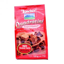 Loacker Quadratini Bite Size Wafer Cookies 125gm