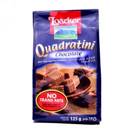 Loacker Quadratini Chocolate Bite Size Wafer Cookies 125gm
