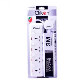 Clikon Bs 13amp 4way Socket 3m Cable