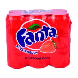 Fanta Strawberry 6x330ml Can
