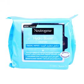Neutrogena Hydro Boost facial wipes 25pc
