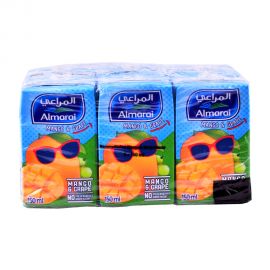 Almarai UHT Juice Mango&Grape 6x150mL No Preservatives Added