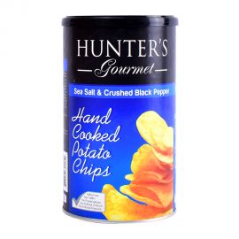 Hunter Hand Cooked Potato Chips Sea Salt & Crushed Black Pepper 150gm