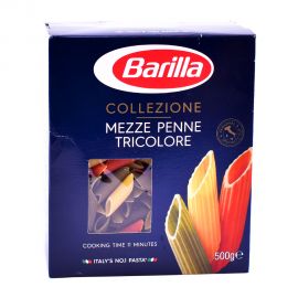 Barilla La Mezze Penne Tricolore 500gm