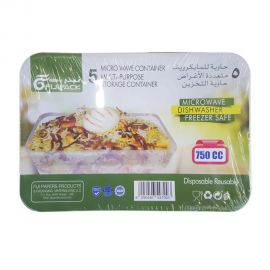 Fiji Pack 750cc Microwave Container 5pcs