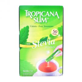 Tropicana Slim Zero Calorie Stevia Sticks 50's