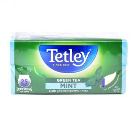 Tetley Drawstring Green Mint 25x1.5gm