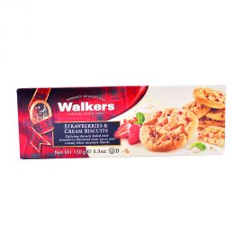Walkers Strawberry & Cream Biscuits 150gm