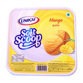Unikai Ice Cream Mango 4Ltr