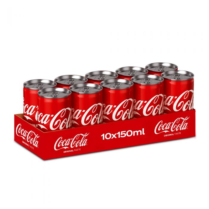 COCA COLA 10*150ML CAN AED:15/-