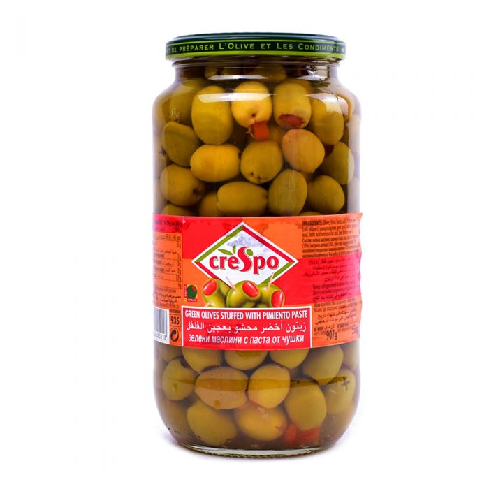 Crespo Green Olives Stuffed with Pimiento 550gm