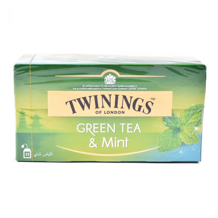 Twinings G/Line Green Tea Bag Mint 25's