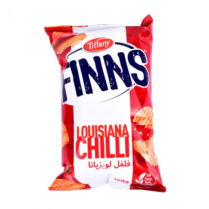 Tiffany Finns Chips Chilli 100gm