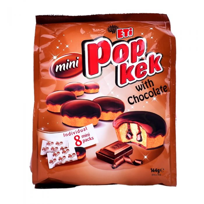 Eti Mini Pop Kek W/chocolate 144gm
