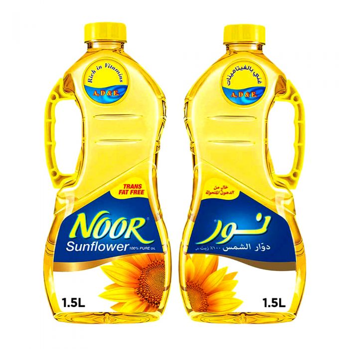 NOOR SUNFLOWER OIL 2*1.5LTR